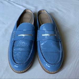 Johnson and Murphy Light Blue Flats